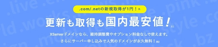 Xserver ドメイン